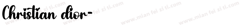 Christian dior字体转换